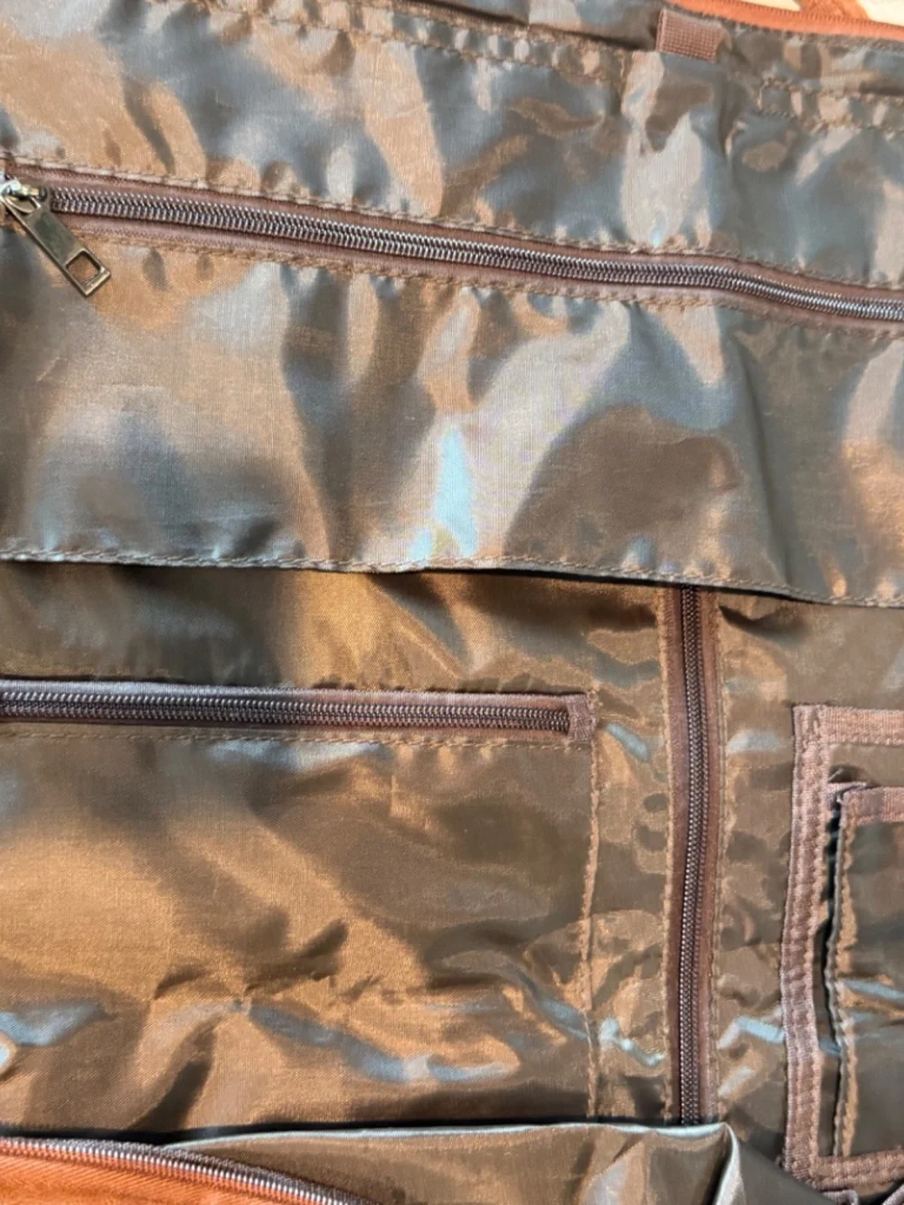 Travel Garment Carry On Duffle Bag by Seyfocnia NWT Brown Waterproof